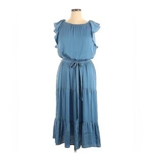 Ann Taylor Loft blue satin dress NWT